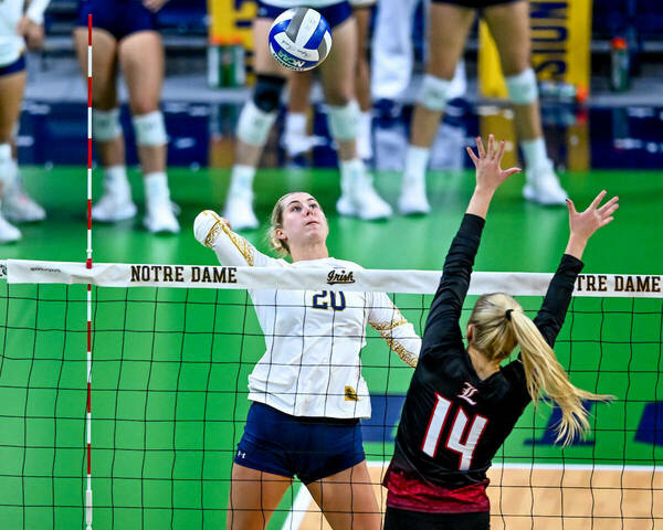 Volleyball in Purcell Pavilion